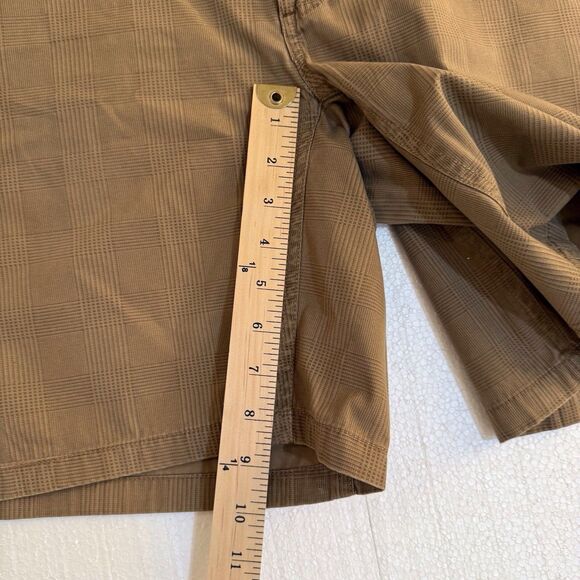Orvis Trout Bum Shorts S42 Tan Plaid Outdoor Cargo pocket Hiking fishing Camping - Picture 6 of 11